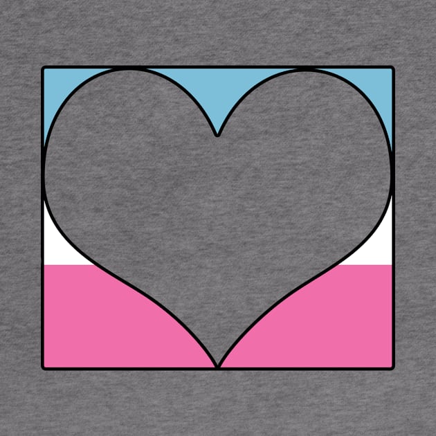 Trans Pride Heart Block by safetyheart